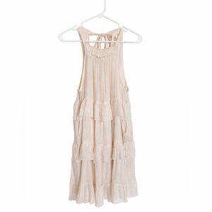 Listicle Halter Cream Dress XS